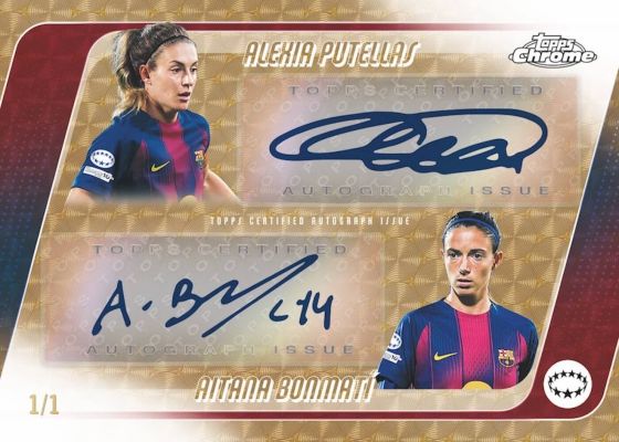 2025 26 Topps Chrome Womens Ucl Dual Autograph