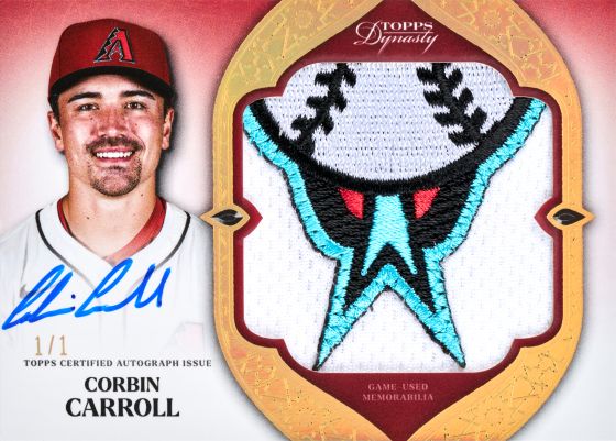 2025 Topps Dynasty Autographed Jumbo Patch Corbin Carroll