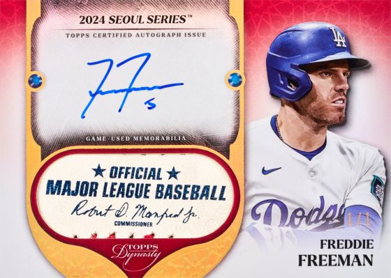 2025 Topps Dynasty Autographed Special Event Baseball Freddie Freeman
