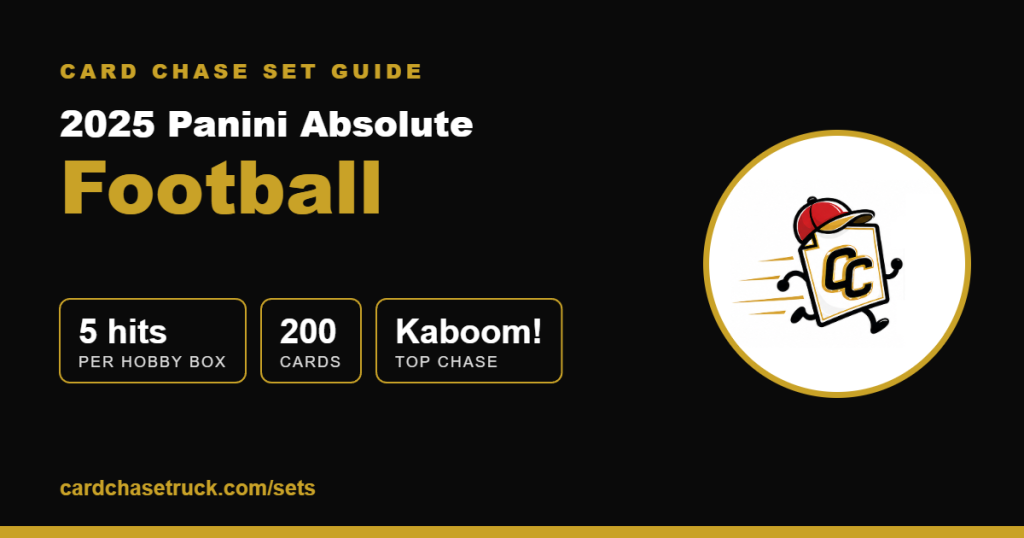 2025 Panini Absolute Football set guide from Card Chase