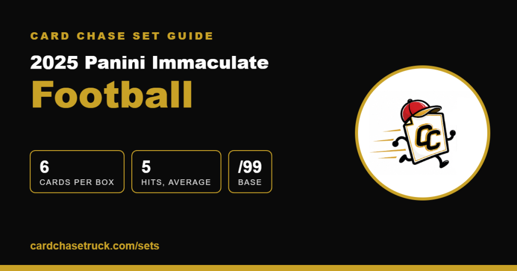 2025 Panini Immaculate Football set guide from Card Chase