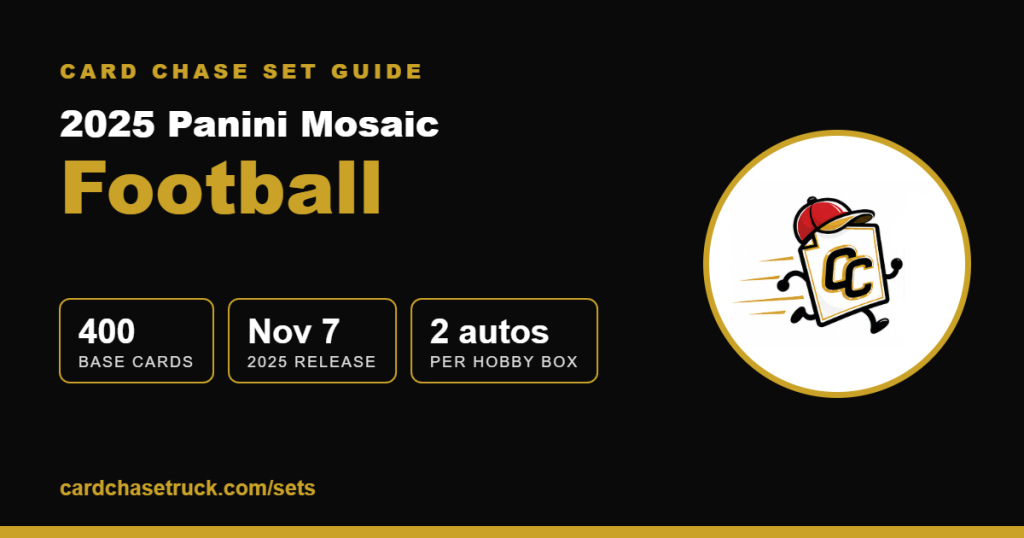 2025 Panini Mosaic Football set guide from Card Chase