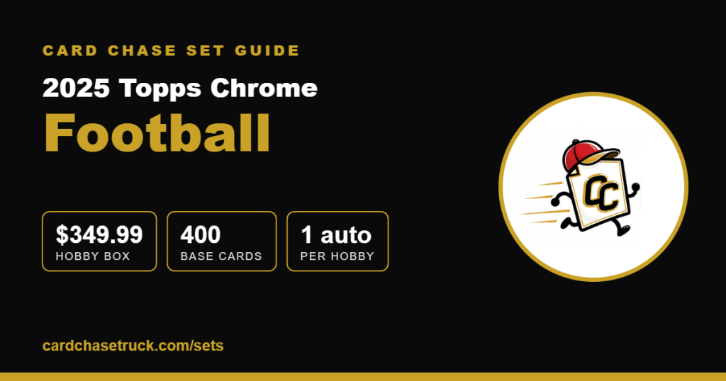 2025 Topps Chrome Football set guide from Card Chase