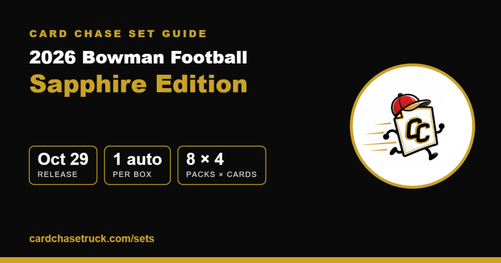 2026 Bowman Football Sapphire Edition set guide from Card Chase